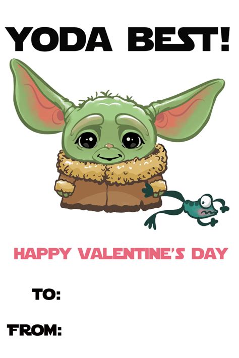 Yoda Best Valentine Printable